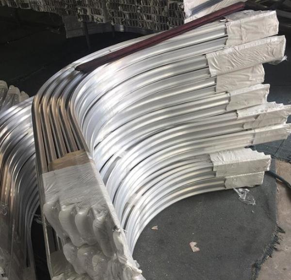 6063 T5 Aluminium Extrusion Profiles , Bending Extruded Aluminum Profile Clear Anodized