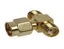 T Type RF Antenna Connector SMA Male To 2 SMA Female Adapter RF Spliter