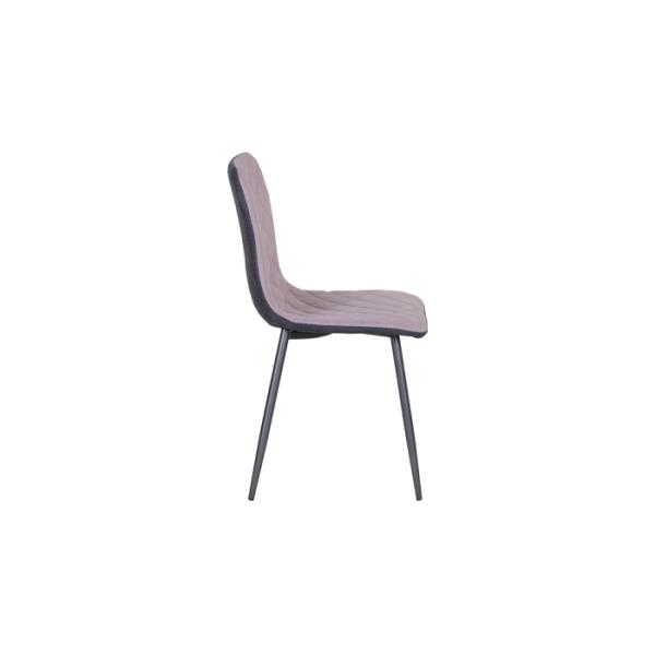 50cm Length Sculpted Back Fabric Side Chair With 70kg Loading Capacity