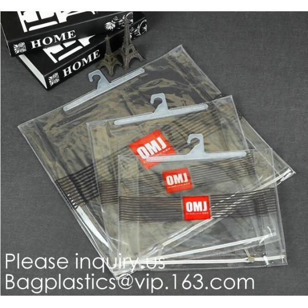 Hair Extension Hanger Bags For Hair Extensions Hair Extension Bag Storaging Bag,snap closure plastic hook hanger bags