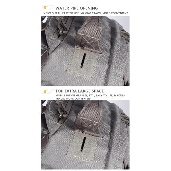 Outdoor Durable Camping Hiking Backpacks Molle Comfortable Waterproof Tactical Backpack