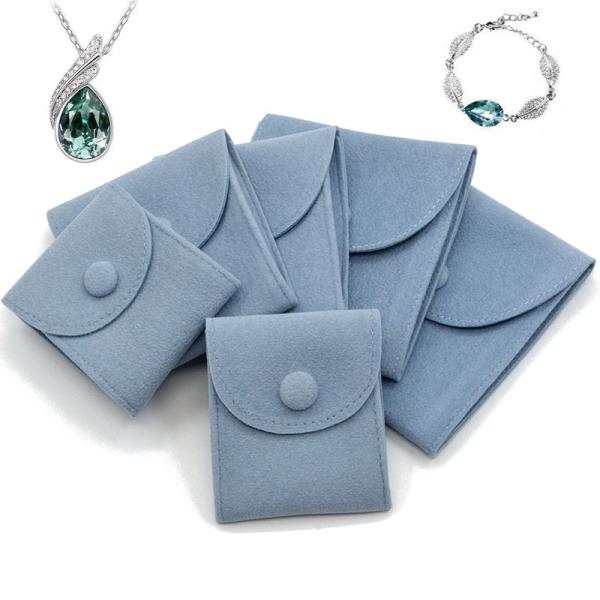 Custom Bracelet Packaging Jewelry Pouch Gift Envelope Microfiber Bag Customized Logo