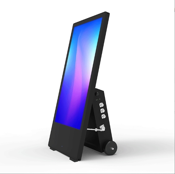 32/43/55 Inch Battery Operated Portable Outdoor LCD Display Kiosk with Touch Screen for Digital Poster & Signage