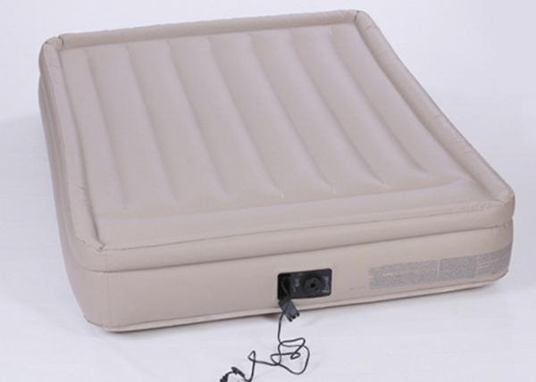 Grey Color Anti Decubitus Air Mattress , Flocking Material High Raised Air Bed