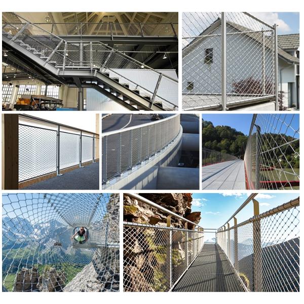 7X7 Balcony Stainless Steel Safety Net 1.2mm Ultrasonic Bath