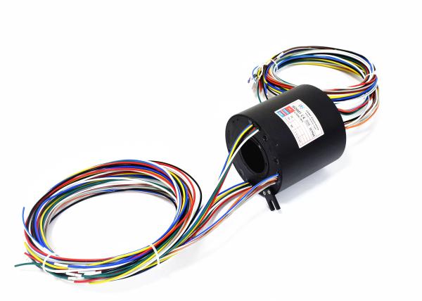 IP54 a través del anillo colectando agujereado, junta de eslabón giratorio eléctrica 0 - 300rpm giran velocidad