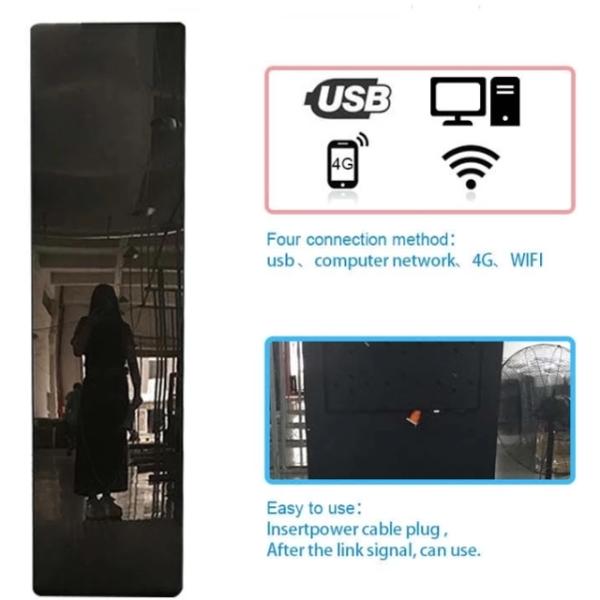 Ultra Slim Advertising P2.5 P3 Free Standing Poster Display