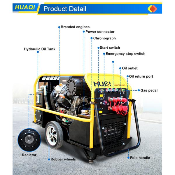 Гидравлическая земляная шлифовка 35 HP Гидравлическая электростанция с емкостью гидравлического бака 17,2 л