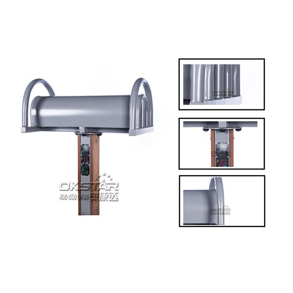 outdoor wooden fitness equipment--WPC Waist and Back Stretcher Outdoor Fitness Cheap Gymnastics Equipment for Park Body