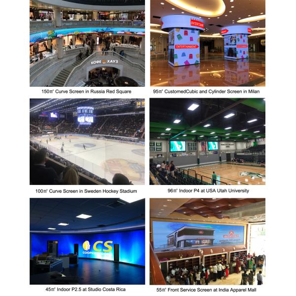 Фиксированный светодиодный дисплей P2.5 с широким углом обзора