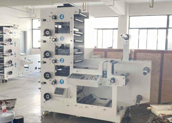 Automatic Lable Flexo Printing Machine For 4 Colors With CI Structure