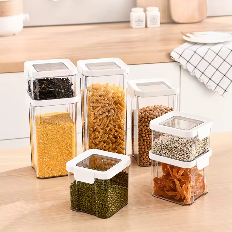 Premium Stackable Sealed Grain Storage Container for Kitchen Pantry Organization