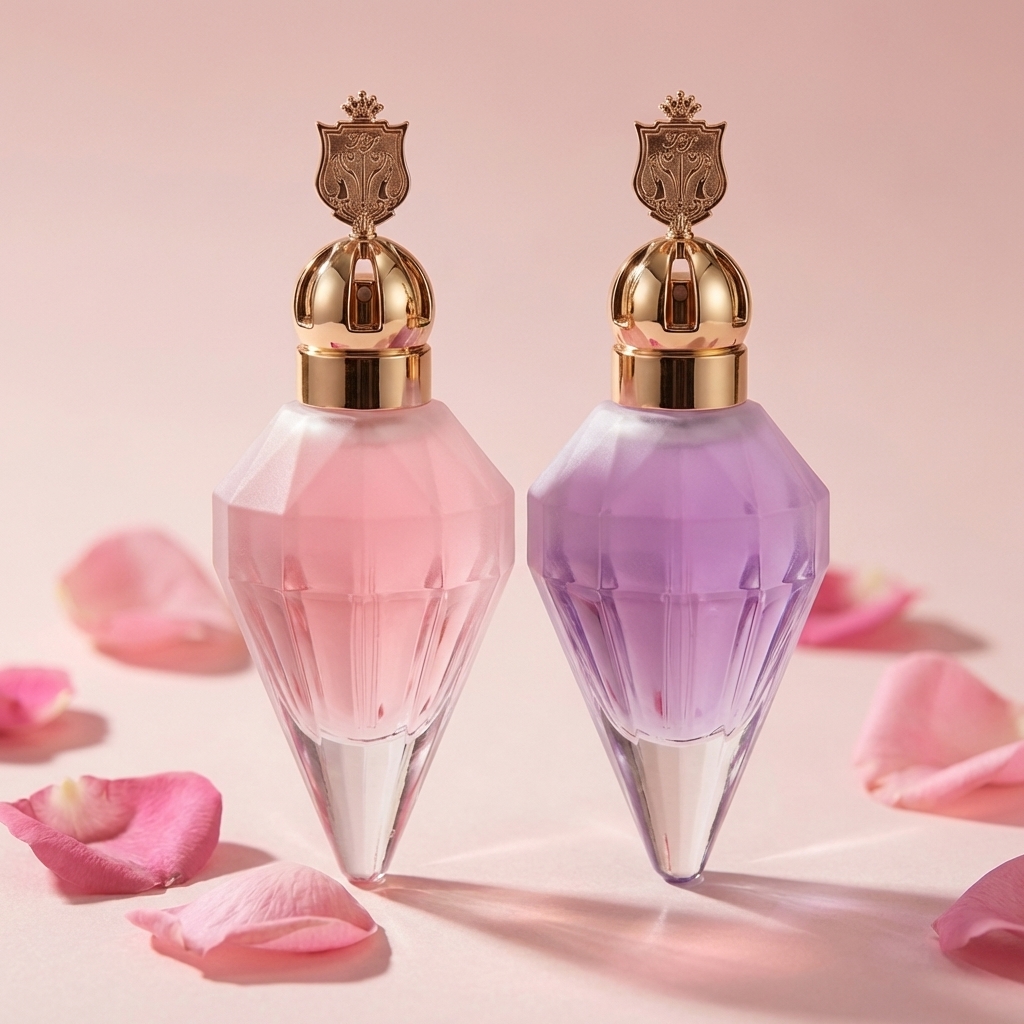 Anding Supplier Premium Custom 90ml Rhombus Refillable Spray Luxury Empty Glass Perfume Bottle