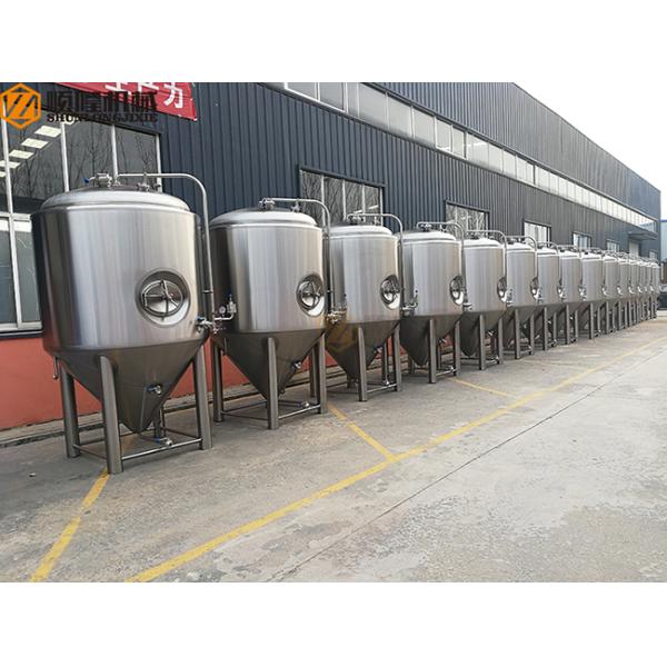 Steam Heated brewhouse Equipment 1000L Rock Wool / PU Foam Insulation