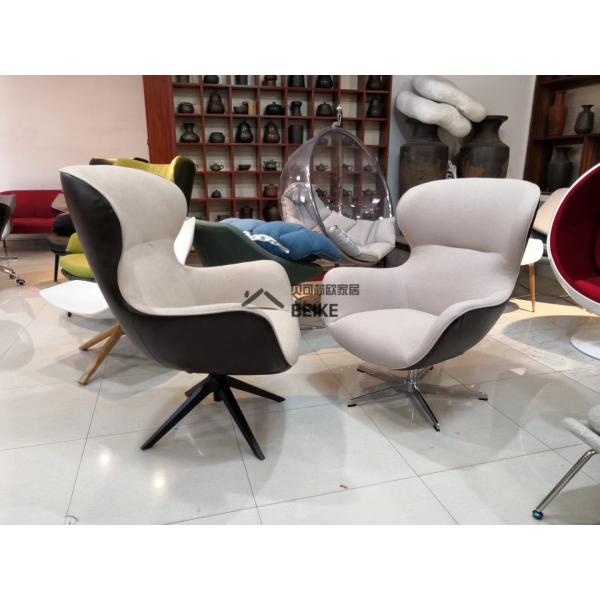 Designer Classic Furniture Fiberglass Lounge Chair Cloth Rotating Mad Joker Armchair