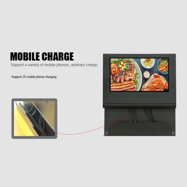 15,6» взаимодействующих киосков экрана касания с зарядной станцией смартфона