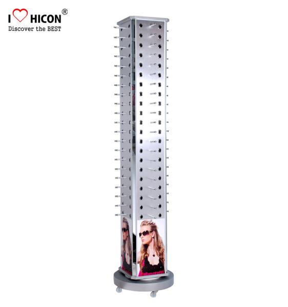 Eye-Catching Advertising 84 Pair Sunglasses Display Stand Floor Standee Made Of Metal