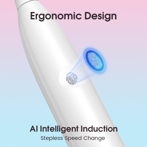 2000mAh Type C Rechargeable Electric Toothbrush Quiet Design 6 Modes Custom Logo