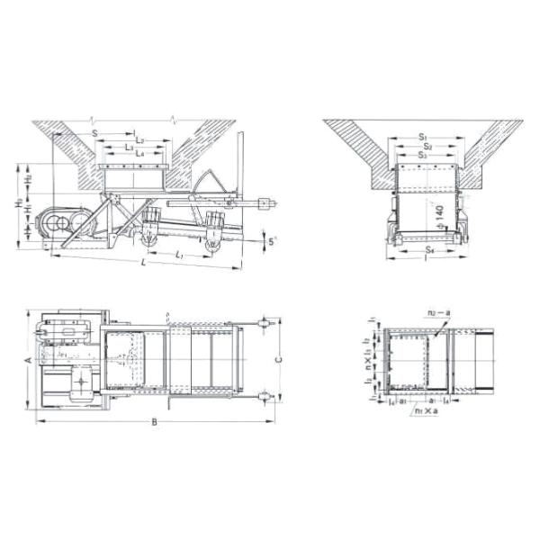 Reciprocating тип 500t/h оборудований k рисбермы питаясь