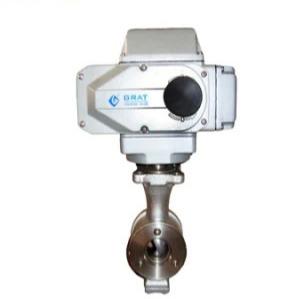 Stainless Steel Wafer Connection Half Ball Valve Electric Regulating Ball Valve