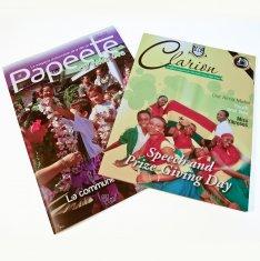 Collez 4p obligatoire, le service SGS-COC-007396 de magazines du commerce d'impression de papier d'art de 250gsm C2S