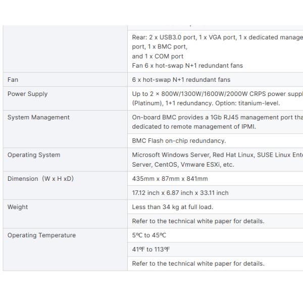 Stock NF8260M6 Server 2.9GHz Processor in 2U Rack with Stock Status