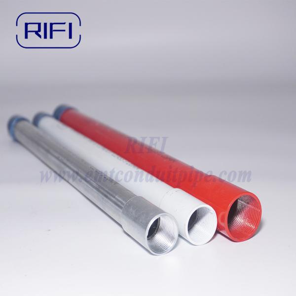 Red  Color Coated  25mm BS4568 / BSEN 61386 Class 3 GI Metal Cable Conduit