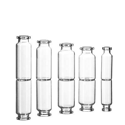 Frasco de injeção de frasco de vidro tubular transparente de 10 ml