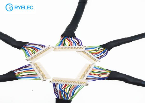 Conjunto de cabo do conector LVDS de  DF19, 20 extensão Cablefor do Pin LVDS para o portátil