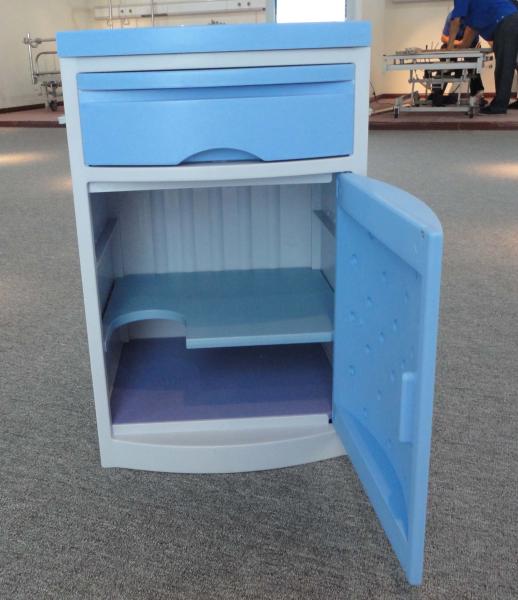 ABS Plastic Hospital Cama Médica Armário Lado Armário Com 1 gaveta