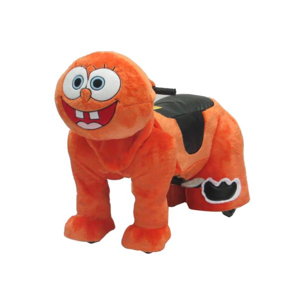 Manufacturers wholesale plush electric toy car / stuffed animal toy car / playground rides