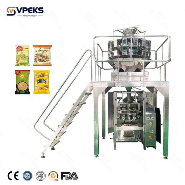 Automatic Multi Head Weigher Packing Machine With Lapel Vertical