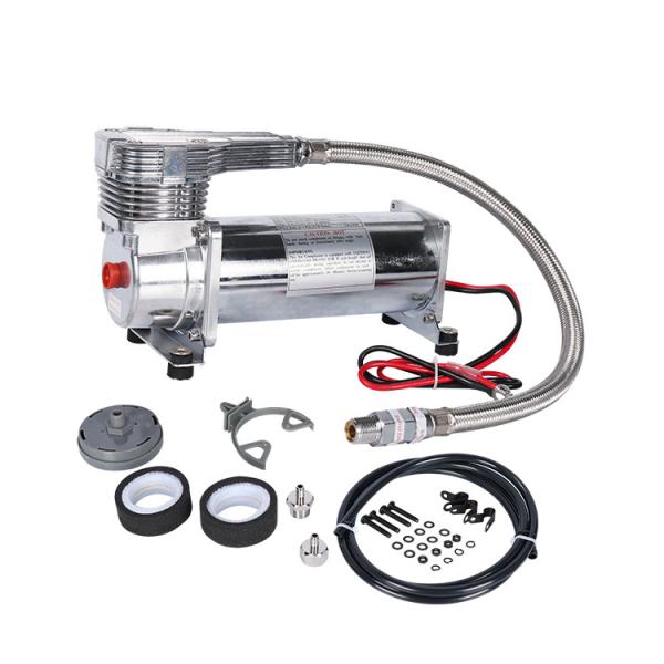 Fast Chrome Steel Portable Air Compressor 12v Heavy Duty For Offroad Car
