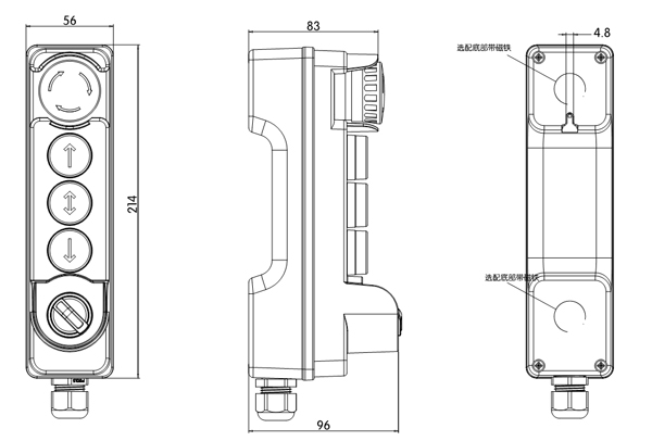 Коробка осмотра лифта компонентов IP65 безопасности лифта CE пластиковая
