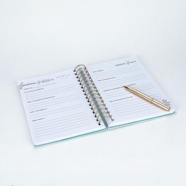 ISO9001 Hardcover Notebook Printing A4 A5 Spiral Notebook Planner For Monthly Weekly Dairy