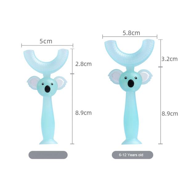 360 Manual Baby Silicone Teether Toothbrush Eco Friendly Bear Shaped
