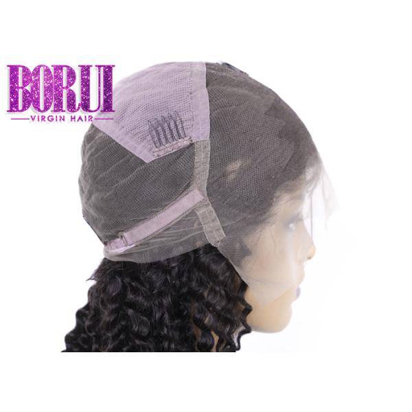 Deep Curly Full Lace Human Wigs Pre Pluked Brazilian Wig Baby Hair No Shedding