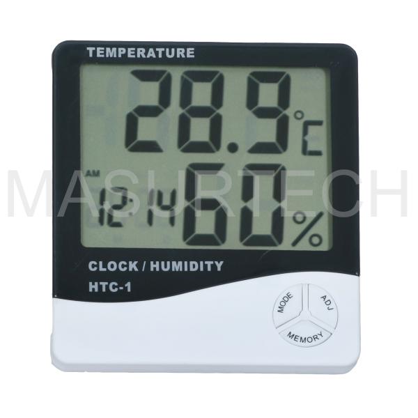 HTC-1 Digital LCD Thermometer Hygrometer Temperature Humidity Meter Gauge for Clock Alarm