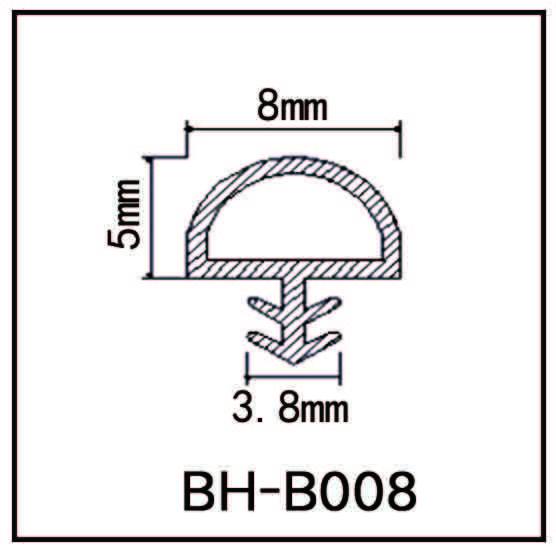 Extruded PVC Rubber Weather Strip For Wooden Door CE approved