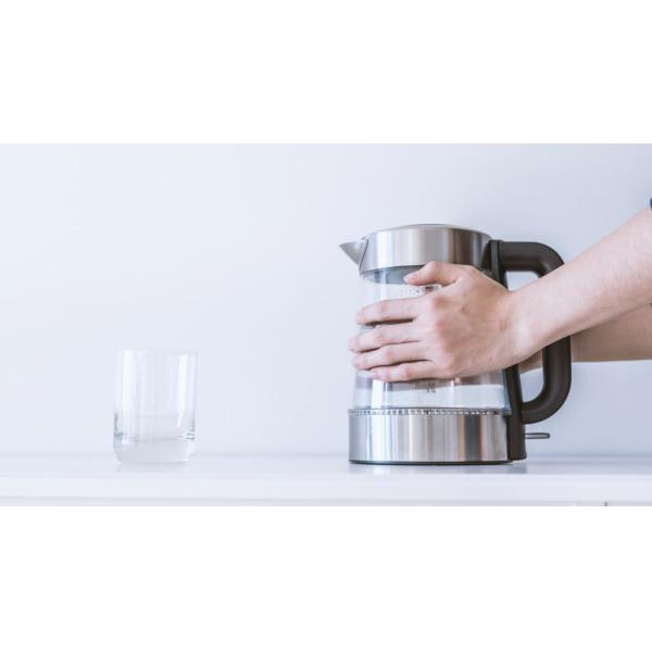 220V-240V High Borosilicate Clear Glass Electric Tea Kettle Electric 2200w