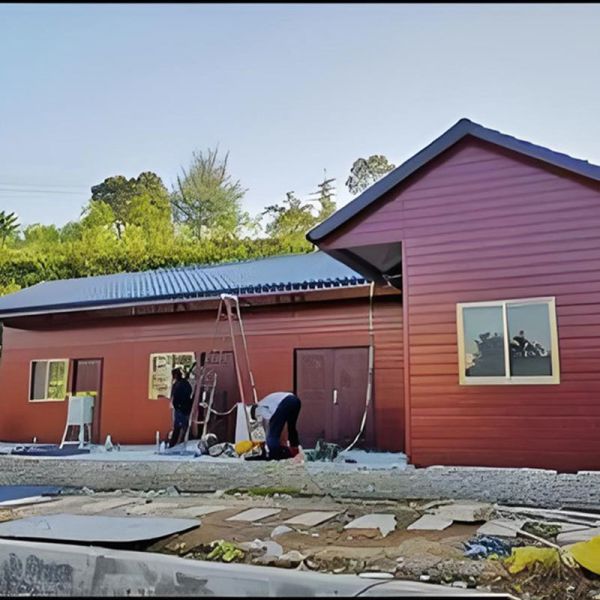 Q355B Prefab Steel House Anti Earthquake For Streamlined Building