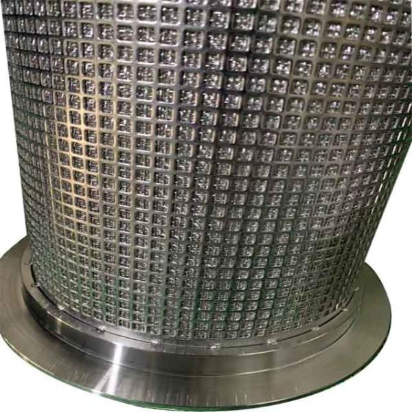 Fluid Self Cleaning 230micron Stainless Steel Filter Basket