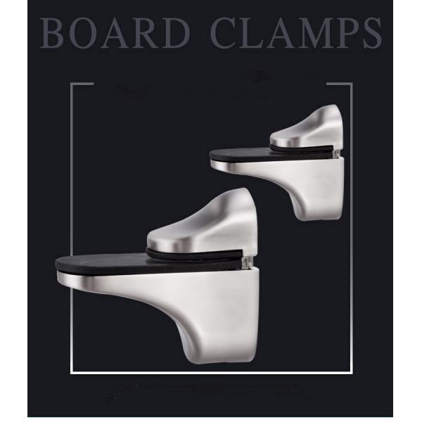 Modern Furniture Hardware Glass Shelf Bracket with Adjustable Glass to Glass Support
