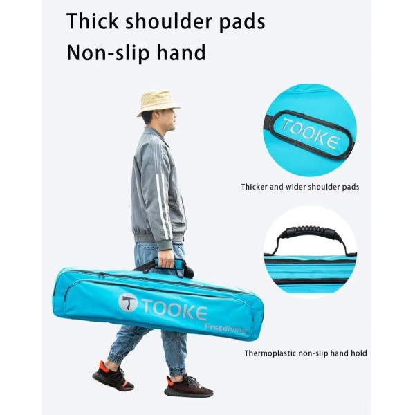 Adjustable 600D Freediving Fin Bag Oxford Cloth For Spearfishing Traveling