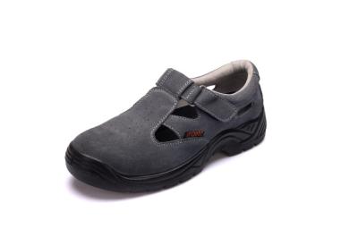 Suede Leather Sandal Safety Shoes Antistatic With Breathable Mesh Lining