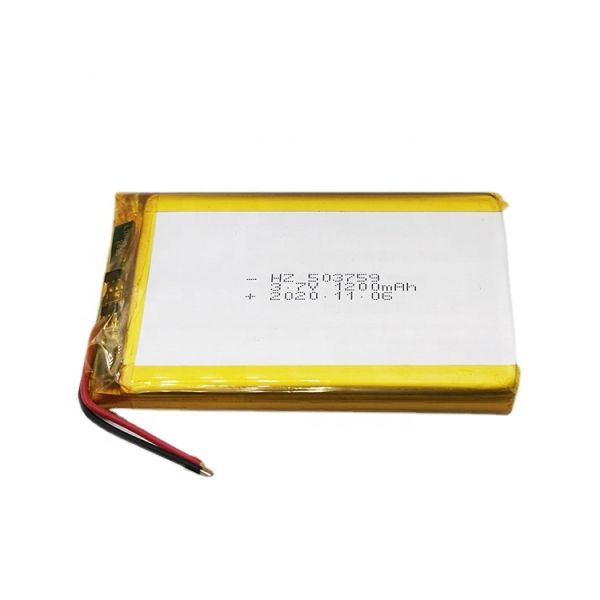 UL1642 CE Certified 1200mAh 503759 Lipo Battery Rechargeable Polymer Lithium Battery