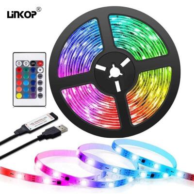 24 キーのミニLEDライトストライプセット 5v Ip20 リモート赤外線色変更