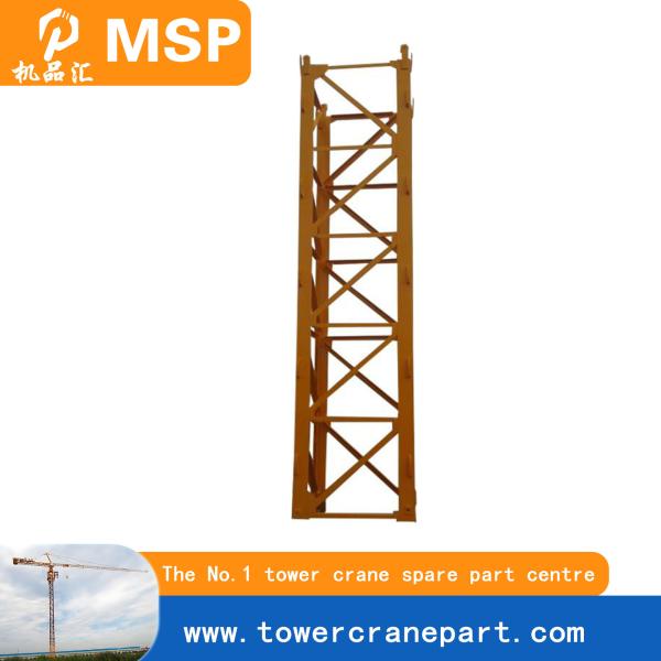Impact Resistance Tower Crane Steel Structure Parts Basic Mast For Construction Site