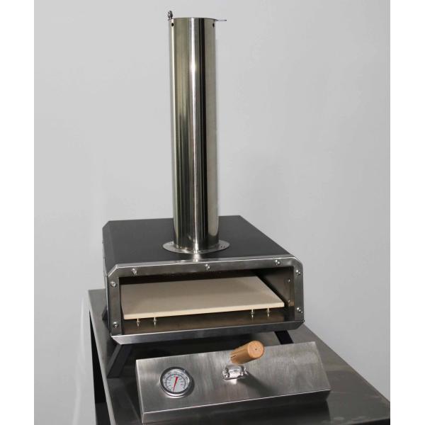 Piedra de pizza giratorio de color personalizado Fuera de la pizzería Estufas de leña Pellet Fuego de horno