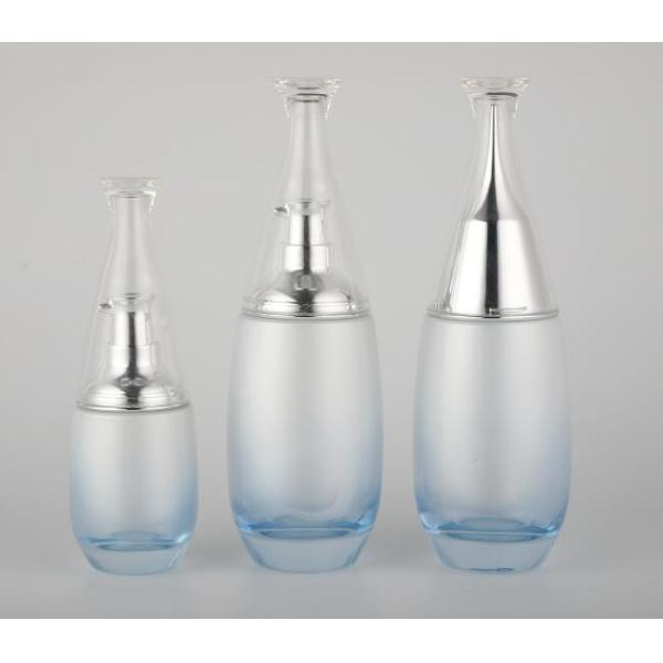 Bouteilles cosmétiques en verre attrayantes de pompe bouteille/100ml de pompe/couleur emballage cosmétique diverse